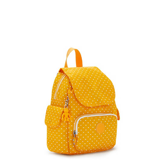 Kipling City Pack Mini Printed Backpack Hátizsák Sárga | HU 2023EB